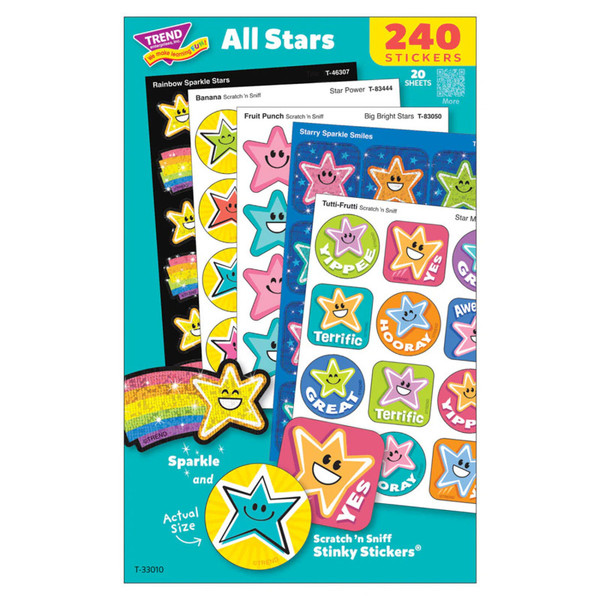 Trend All Stars Mixed Stickers Variety Pack, Pack Of 240 T-33010