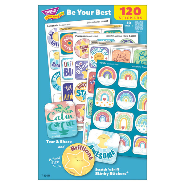 Trend Be Your Best Mixed Stickers Variety Pack, Pack Of 120 T-33011