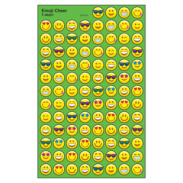 Trend Emotion Icon Cheer Superspots Stickers, 800 Ct T-46201
