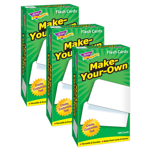 Trend Make-Your-Own Skill Drill Flash Cards, 3 Packs T-53010-3