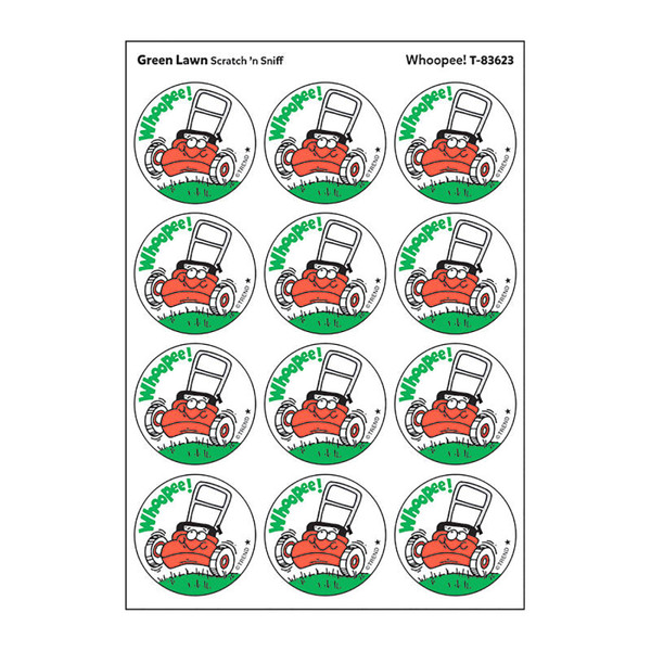 Trend Whoopee!/Green Lawn Scented Stickers, Pack Of 24 T-83623