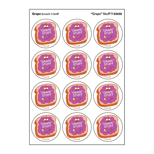 Trend "Grape" Stuff/ Grape Scent Stickers, 24 Ct. T-83658