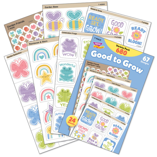 Trend Good To Grow Sticker Variety Pack, 680 Count T-90625