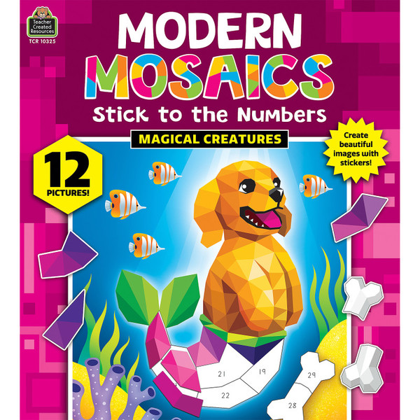 Teacher Magical Creatures Modern Mosaics Stick To The Numbers TCR10325