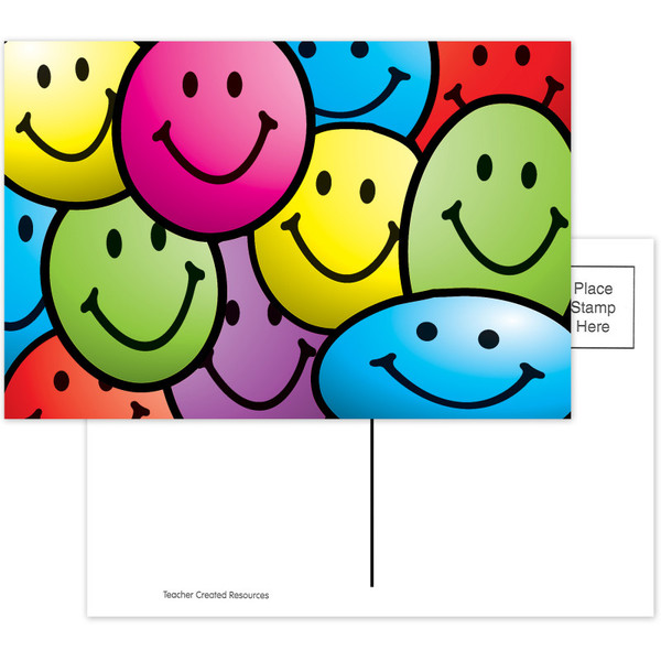 Teacher Smiley Faces Postcards, Pack Of 30 TCR1965