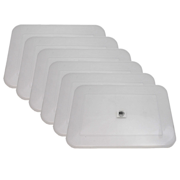 Teacher Clear Plastic Storage Bin Lid - Large, Pack Of 6 TCR20343-6