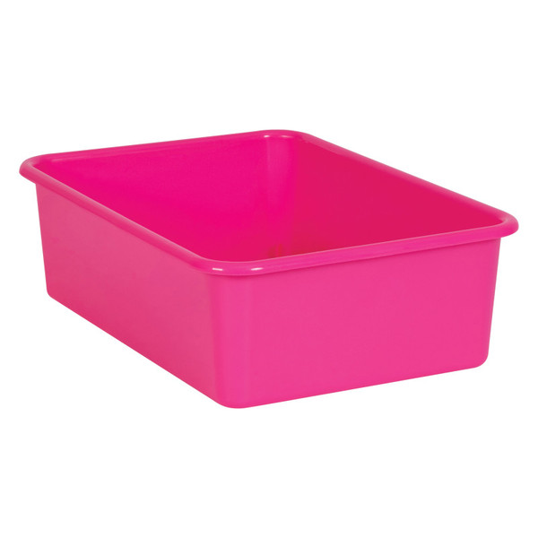 Teacher Pink Large Plastic Storage Bin TCR20408