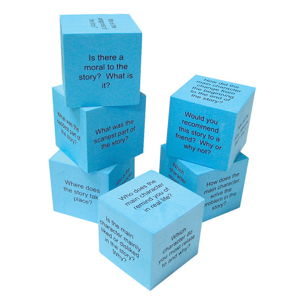 Teacher Foam Reading Comprehension Cubes, Pack Of 6 TCR20634