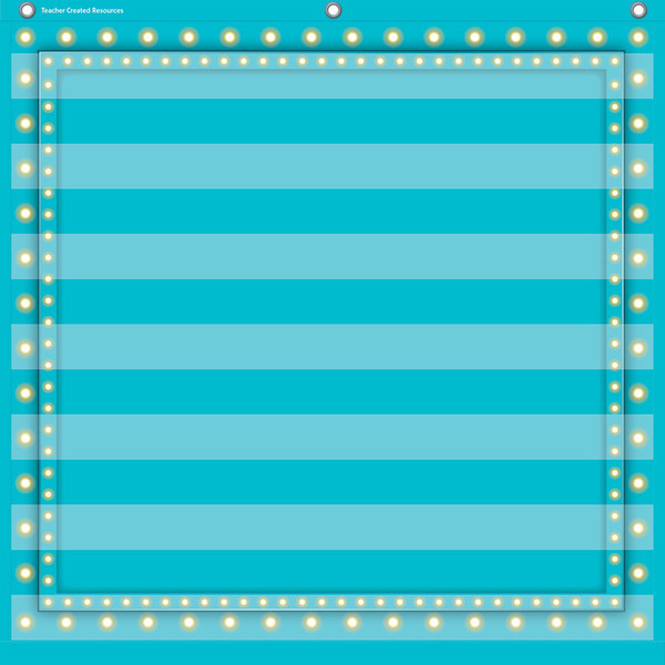 Teacher Light Blue Marquee 7 Pocket Chart (28" X 28") TCR20780