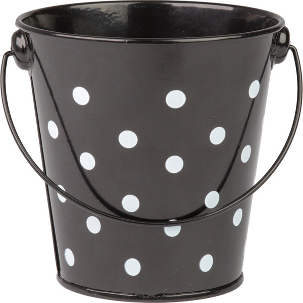 Teacher Black Polka Dots Bucket TCR20825