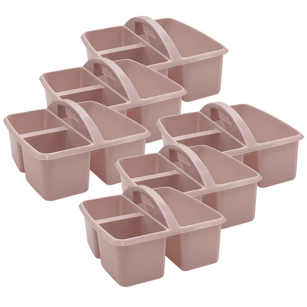 Teacher Plastic Storage Caddy, Light Mauve, Pack Of 6 TCR20957-6