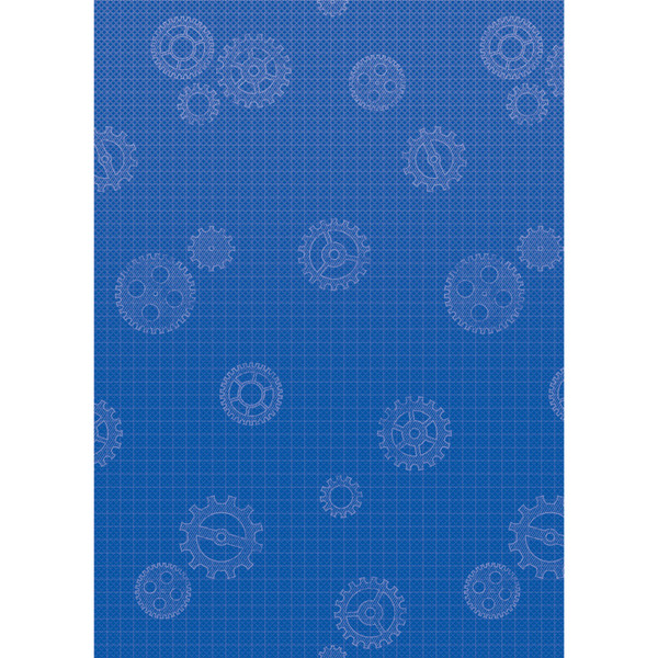 Teacher Better Than Paper Bulletin Board Roll, 4' X 12', Gears, 4 Rolls TCR32356