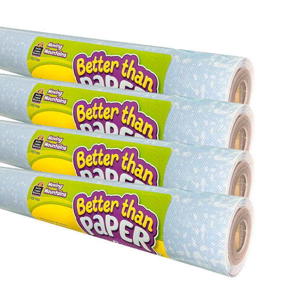 Teacher Better Than Paper Bulletin Board Roll, Moving Mountains, 4-Pack TCR32455