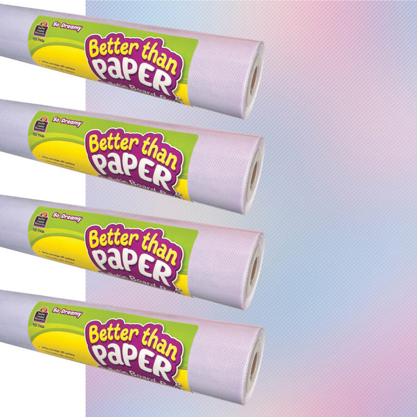 Teacher Better Than Paper Bulletin Board Roll, 4' X 12', So Dreamy, 4-Pack TCR32479