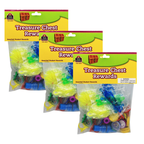 Teacher Treasure Chest Rewards, 28 Per Pack, 3 Packs TCR5210-3