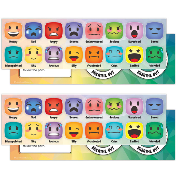 Teacher Social-Emotional Mood Meters, 11-1/2" X 3-1/2", 36 Per Pack, 2 Packs TCR6052-2