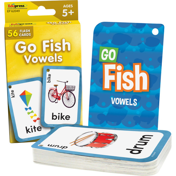 Teacher Go Fish Vowels Flash Cards TCR62049