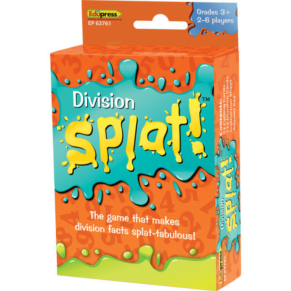 Teacher Division Splat! Math Card Game TCR63761