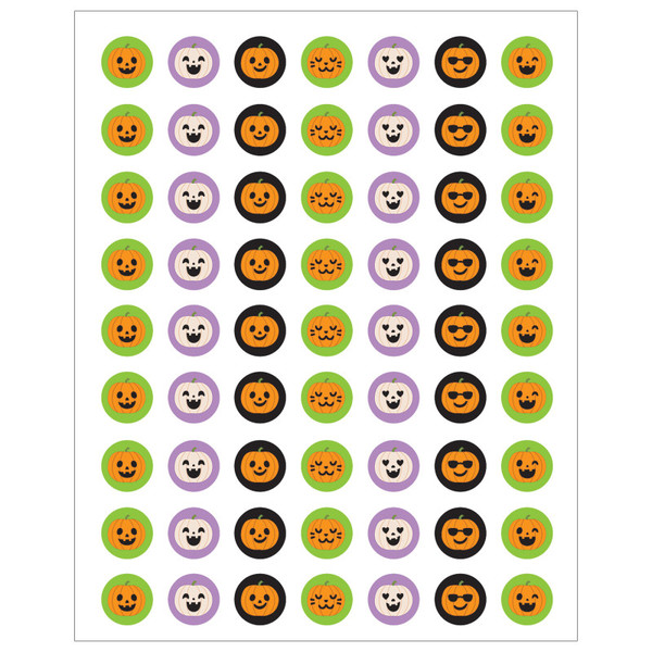 Teacher Halloween Pumpkins Mini Stickers, Pack Of 378 TCR6946