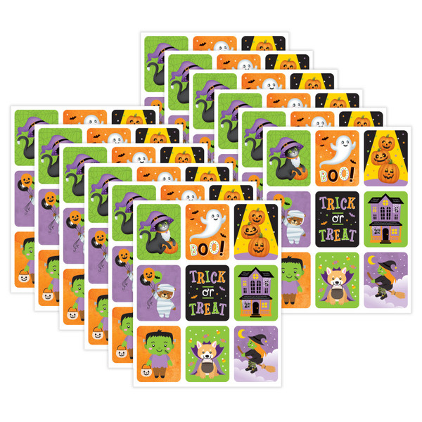 Teacher Large Halloween Stickers, 54 Per Pack, 12 Packs TCR6949-12