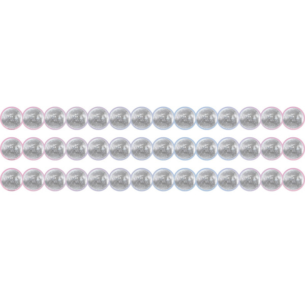 Teacher Disco Balls Die-Cut Border Trim, 35 Feet Per Pack, 3 Packs TCR6979-3