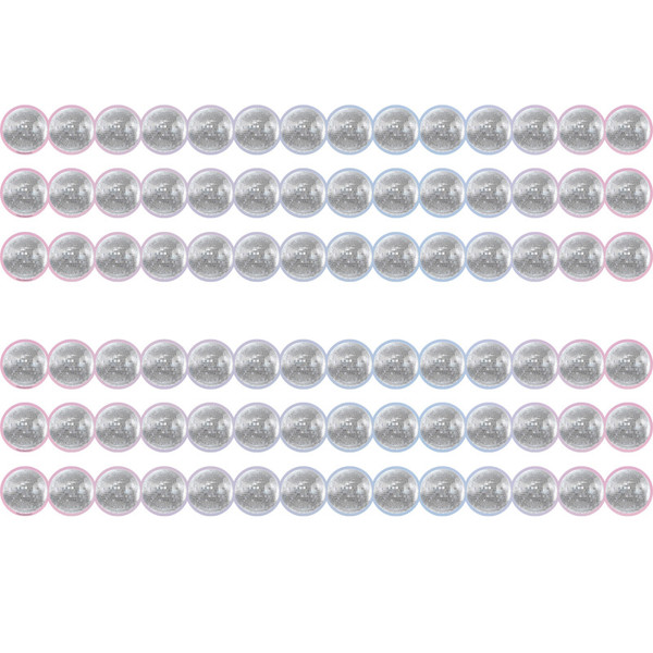 Teacher Disco Balls Die-Cut Border Trim, 35 Feet Per Pack, 6 Packs TCR6979-6