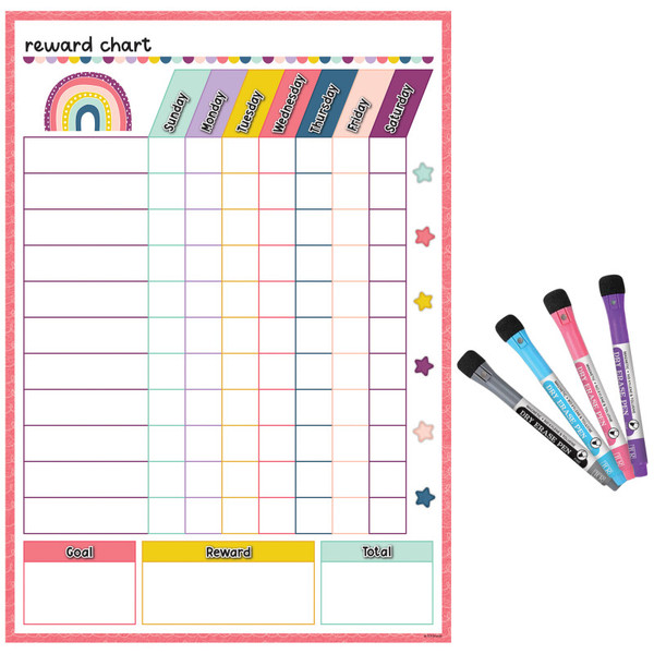Teacher Oh Happy Day Dry-Erase Magnetic Reward Chart TCR71000