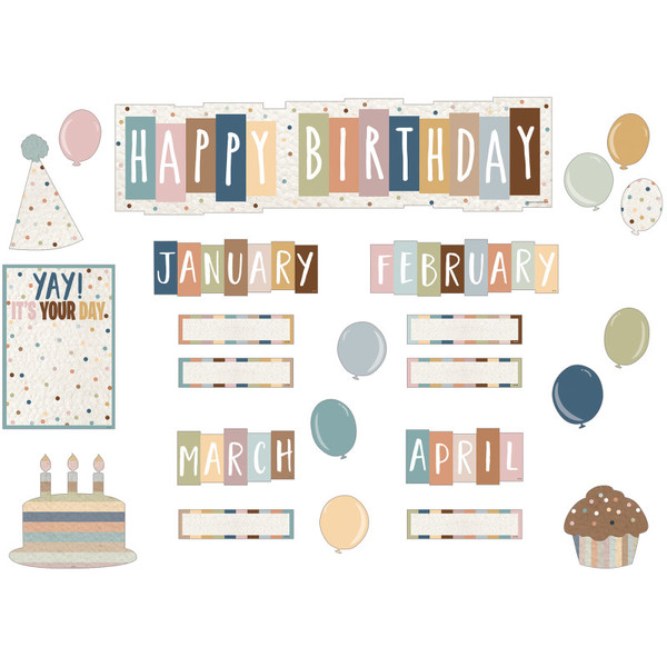 Teacher Everyone Is Welcome Happy Birthday Mini Bulletin Board Set TCR7123