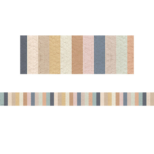 Teacher Everyone Is Welcome Stripes Straight Border Trim, 35 Feet TCR7126