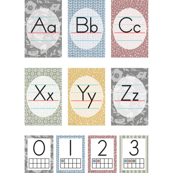 Teacher Classroom Cottage Alphabet Bulletin Board Set, 37 Pieces TCR7171