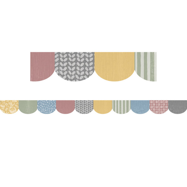 Teacher Classroom Cottage Scalloped Die-Cut Border Trim, 35 Feet TCR7182