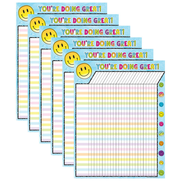 Teacher Brights 4Ever Incentive Chart, Pack Of 6 TCR7461-6