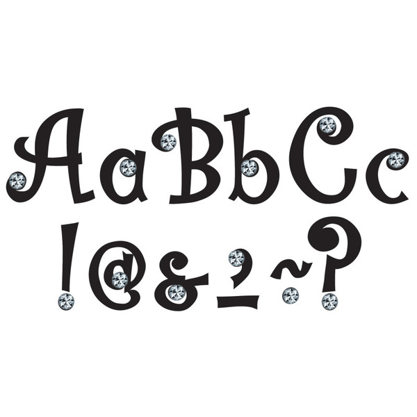 Teacher 7" Bling Letters With Jewels, 202 Pieces TCR75174