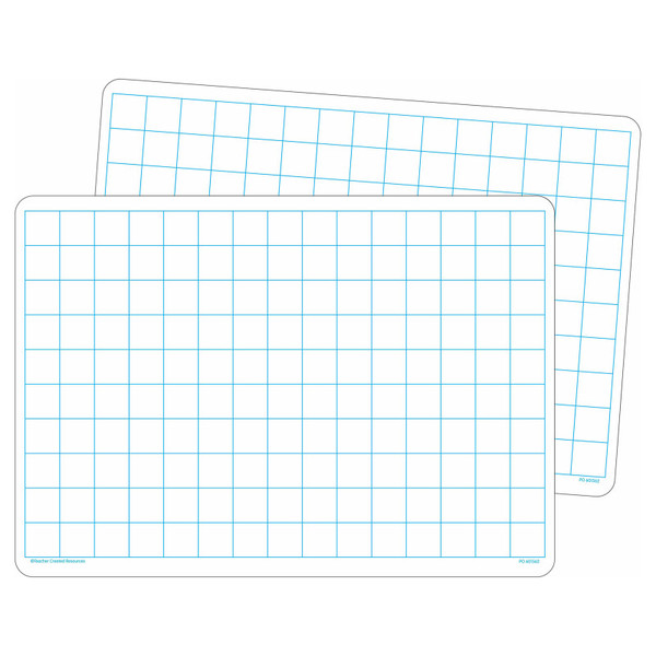 Teacher Double-Sided Math Grid Dry Erase Boards, Pack Of 10 TCR77253