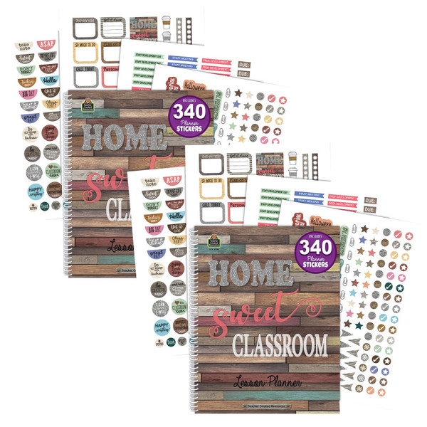 Teacher Home Sweet Classroom Lesson Planner, Pack Of 2 TCR8294-2