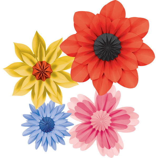Teacher Wildflowers Paper Flowers, Pack Of 4 TCR8350