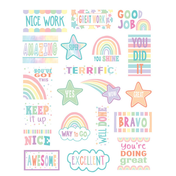 Teacher Pastel Pop Stickers, Pack Of 120 TCR8423