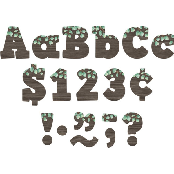 Teacher Eucalyptus 4" Bold Block Letters Combo Pack TCR8450