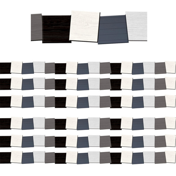 Teacher Modern Farmhouse Block Die-Cut Border Trim, 35 Feet, 6 Packs TCR8535-6
