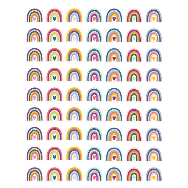 Teacher Oh Happy Day Rainbows Mini Stickers, Pack Of 378 TCR9055
