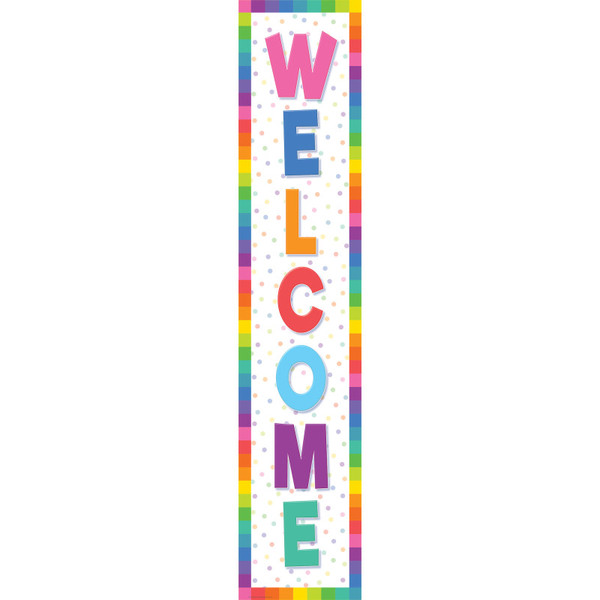 Teacher Colorful Welcome Banner, 8" X 39" TCR9124