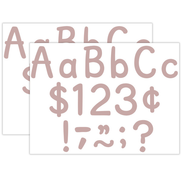 Teacher Light Mauve 4" Modern Classic Letters Combo Pack, 257 Per Pack, 2 Packs TCR9154-2