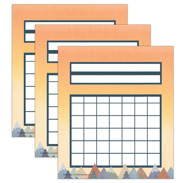 Teacher Moving Mountains Incentive Charts, 36 Per Pack, 3 Packs TCR9175-3