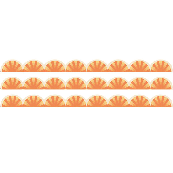 Teacher Moving Mountains Road Trip Sunshine Die-Cut Border Trim, 35 Feet Per Pack, 3 Packs TCR9231-3