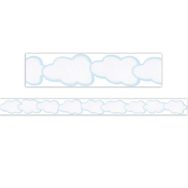 Teacher Clouds Die-Cut Border Trim, 35 Feet TCR9240