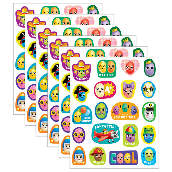 Teacher Jelly Bean Smelly Stickers, 120 Per Pack, 6 Packs TCR9441-6
