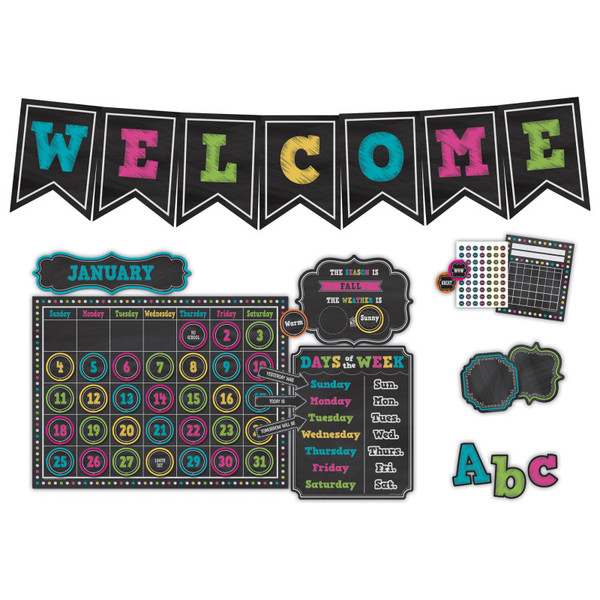Teacher Chalkboard Brights Classroom Set TCR9665
