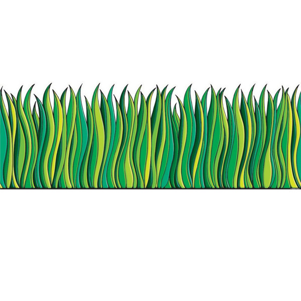 Scholastic Tall Green Grass Jumbo Border, 12' TF-3302