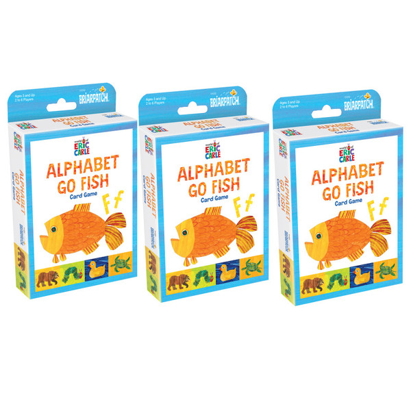 Briarpatch The World Of Eric Carle Alphabet Go Fish Card Game, Pack Of 3 UG-01252-3