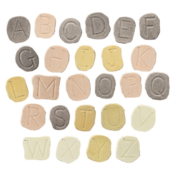 Yellow Feels-Write Uppercase Letter Stones YUS1062US